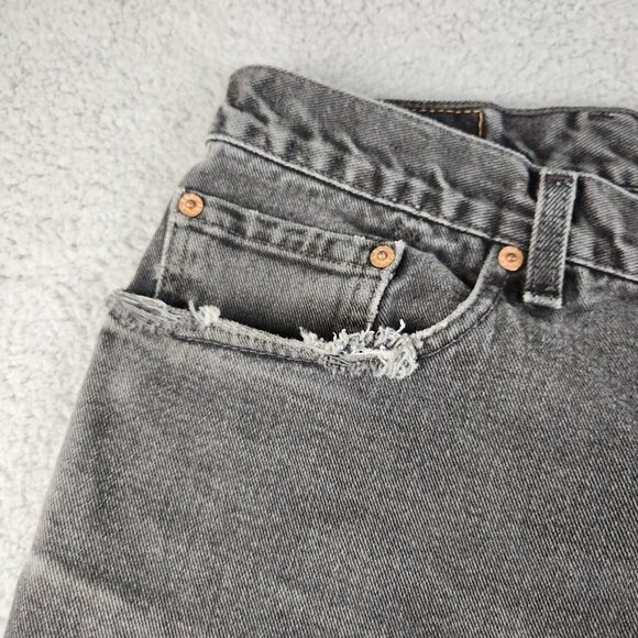 VTG Comfort Fit Levis Jeans Mens 48x32 Black Y2K 560 Loose Tapered Denim Pants - Picture 10 of 14